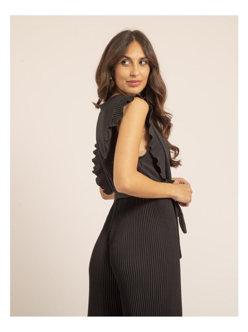 Mono pantalón plisado EDENA Negro - Kiabi