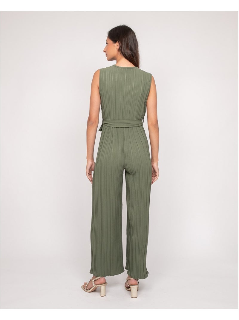 Mono pantalón plisado EKIA Caqui - Kiabi