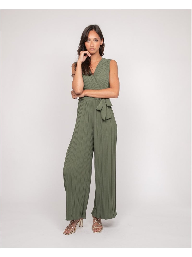 Mono pantalón plisado EKIA Caqui - Kiabi