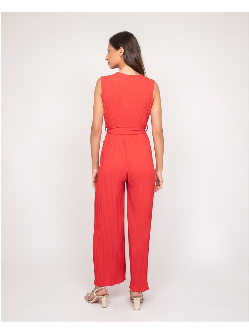 Mono pantalón plisado EKIA Rojo - Kiabi