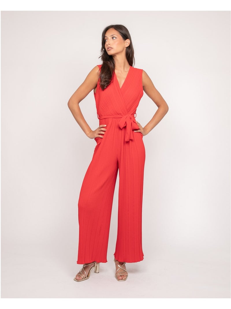 Mono pantalón plisado EKIA Rojo - Kiabi