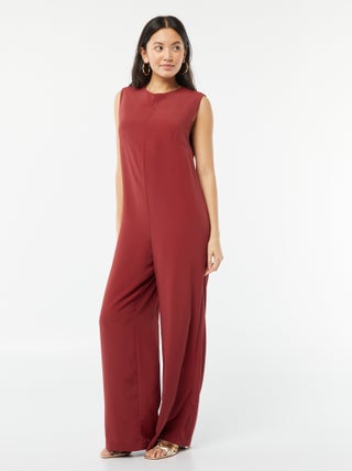 Mono pantalón sin mangas con motivo