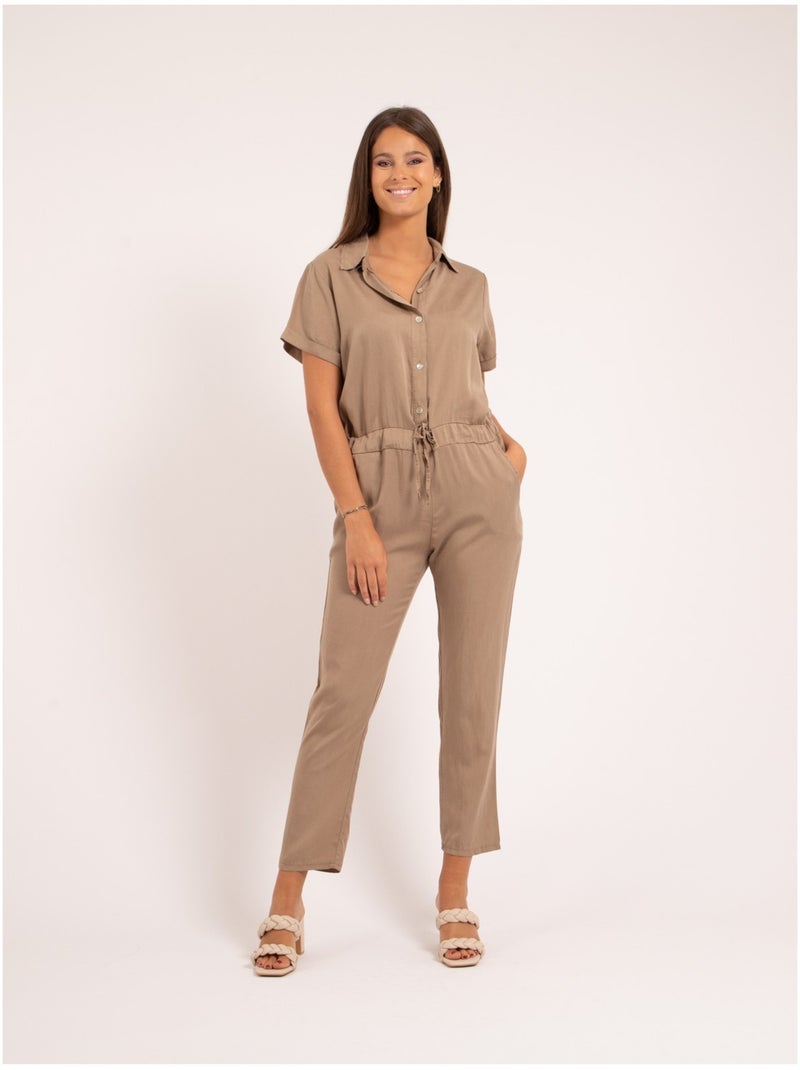 Mono pantalón tencel ENDY Beige - Kiabi