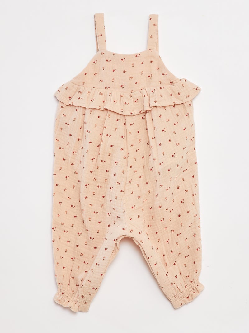 Mono peto largo con motivo Beige - Kiabi