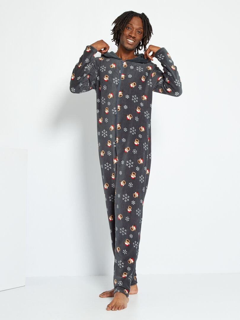 pijama 'reno' gris - Kiabi - 24.00€