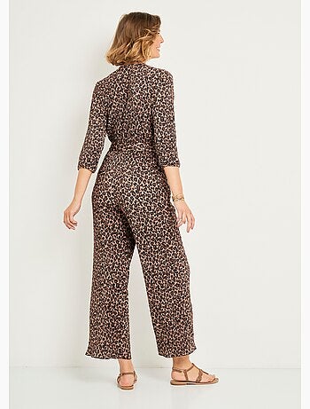 Mono plisado con estampado de leopardo - AFIBEL