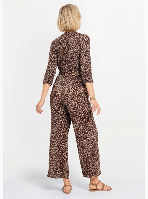 Mono plisado con estampado de leopardo - AFIBEL - Kiabi