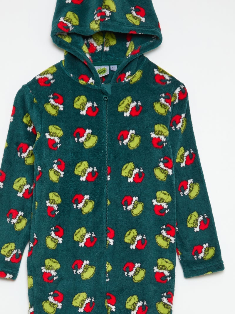 Mono polar 'Navidad' con capucha Verde - Kiabi