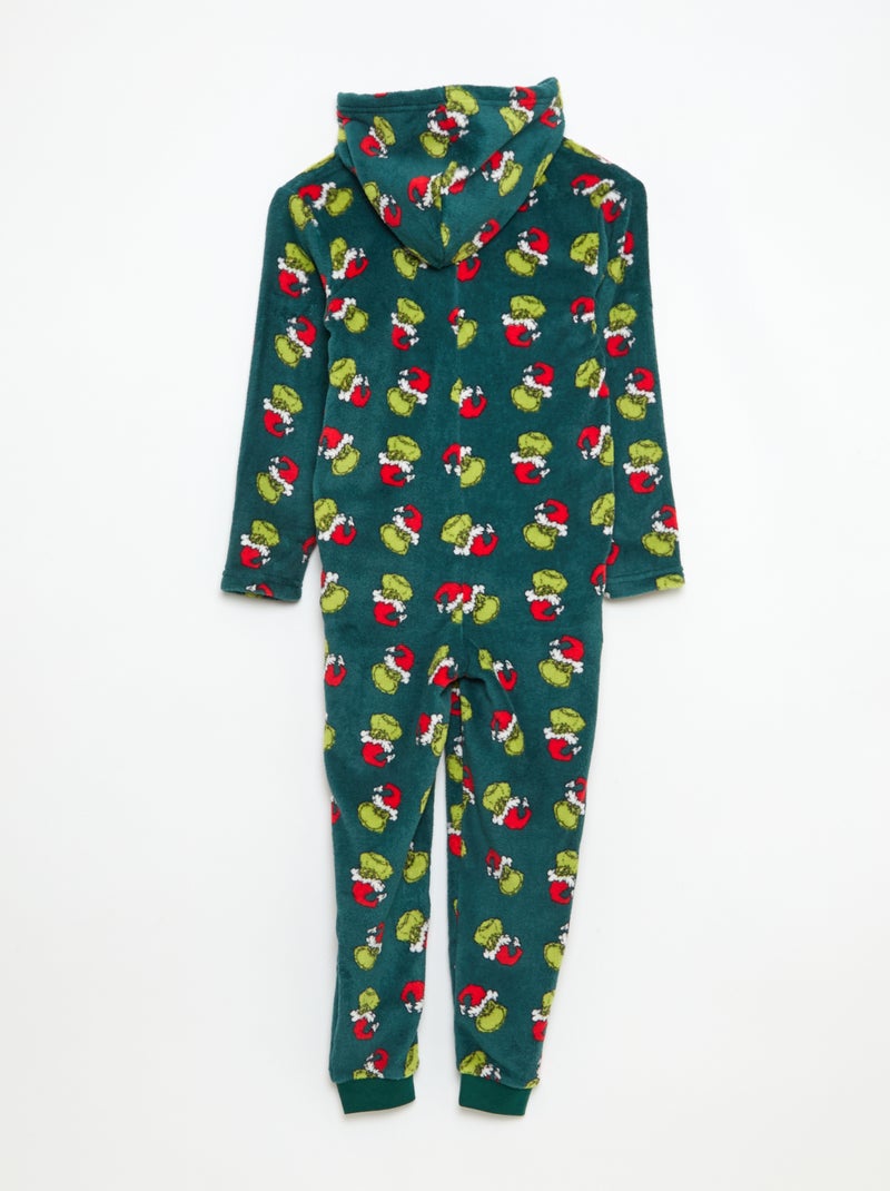 Mono polar 'Navidad' con capucha Verde - Kiabi