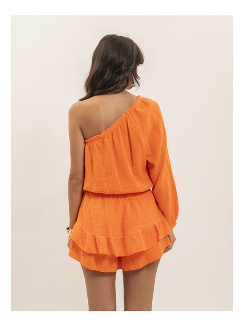 Mono short de gasa de algodón XITONIA - Kiabi Mono short de gasa de algodón XITONIA - Kiabi