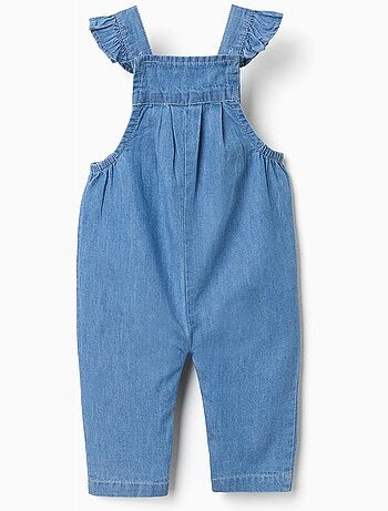 Mono vaquero con flores bordadas