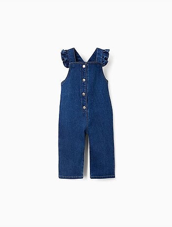 Mono vaquero con tirantes con volantes