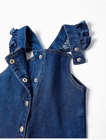 Mono vaquero con tirantes con volantes