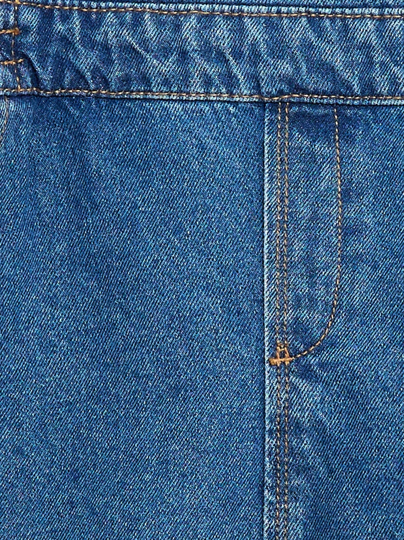 Mono vaquero con volantes Azul - Kiabi