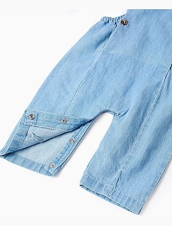 Mono vaquero de algodón con elástico