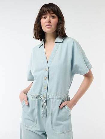 Mono vaquero de manga corta