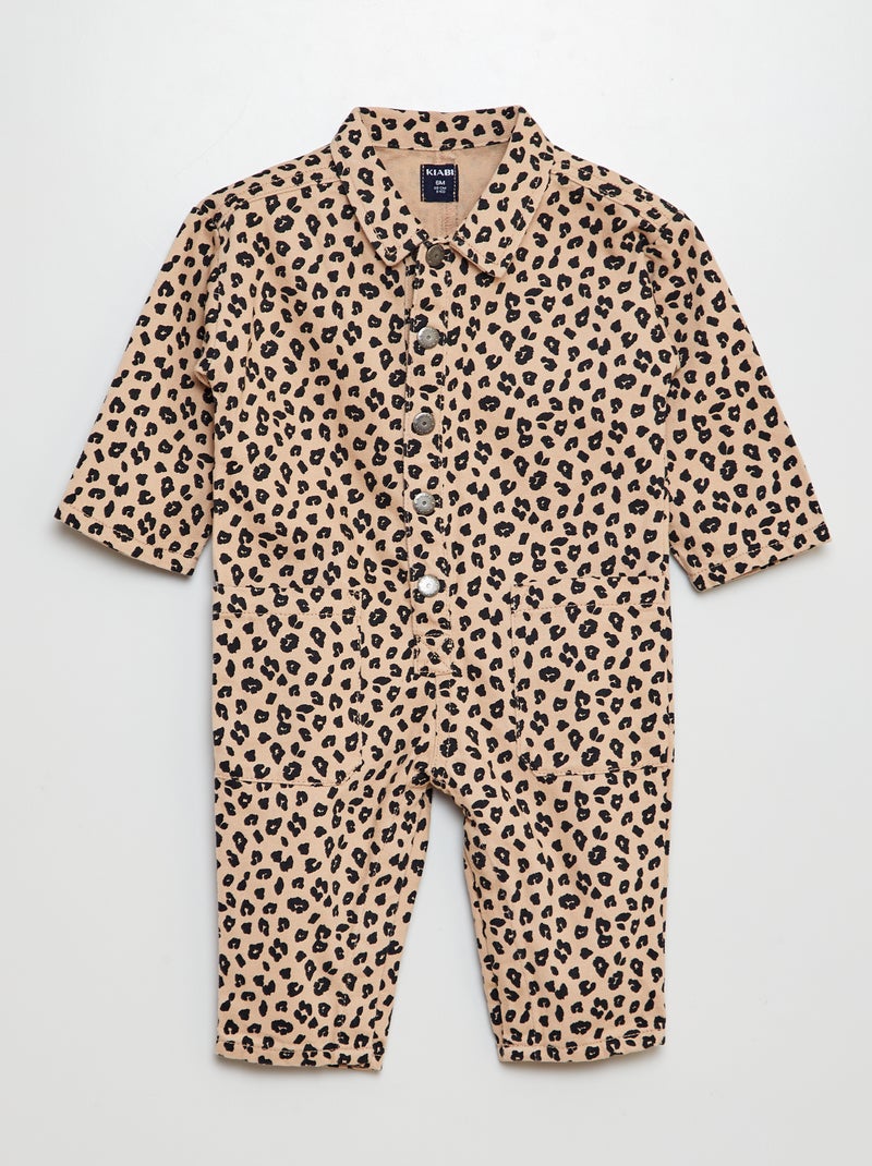 Mono vaquero largo 'leopardo' BEIGE - Kiabi