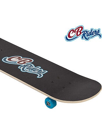 Monopatín madera retro 80's hits con eje de aluminio 79x20 cm cb riders