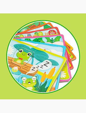 Montessori lisciani 6 puzzles para encajar piezas de animales