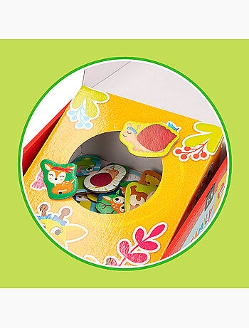 Montessori lisciani 6 puzzles para encajar piezas de animales