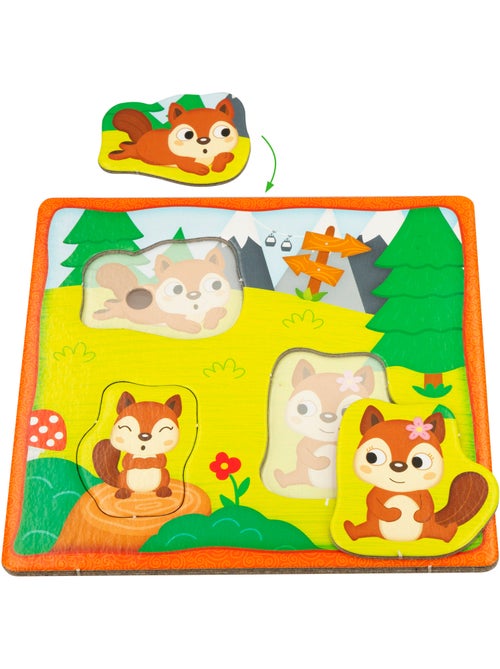 Montessori lisciani 6 puzzles para encajar piezas de animales - Kiabi Montessori lisciani 6 puzzles para encajar piezas de animales - Kiabi