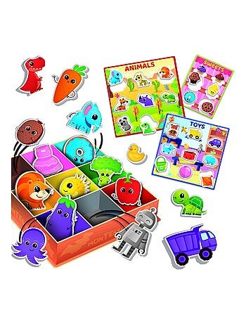Montessori lisciani juego infantil de clasificación box colours 61 piezas