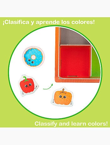 Montessori lisciani juego infantil de clasificación box colours 61 piezas