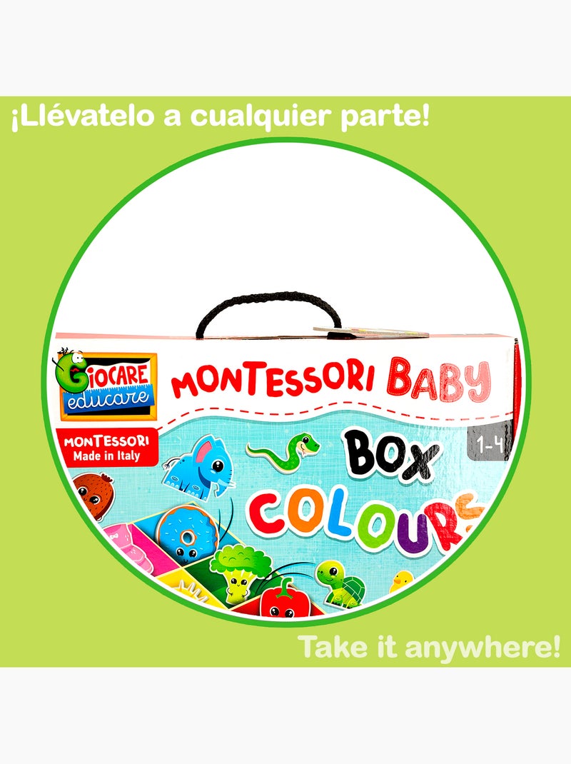 Montessori lisciani juego infantil de clasificación box colours 61 piezas Multicolor - Kiabi