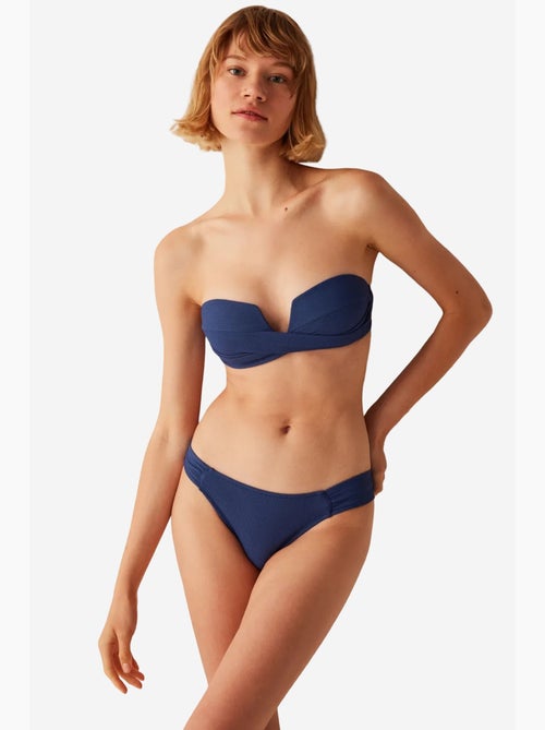 Moonlight braga de bikini hipkini con detalle fruncido penti - Kiabi