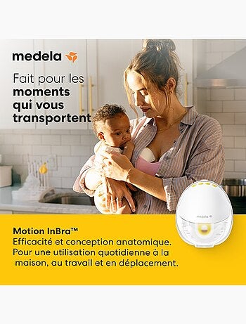 Motion InBra - Sacaleches eléctrico doble portátil, manos libres, ultraligero y silencioso,