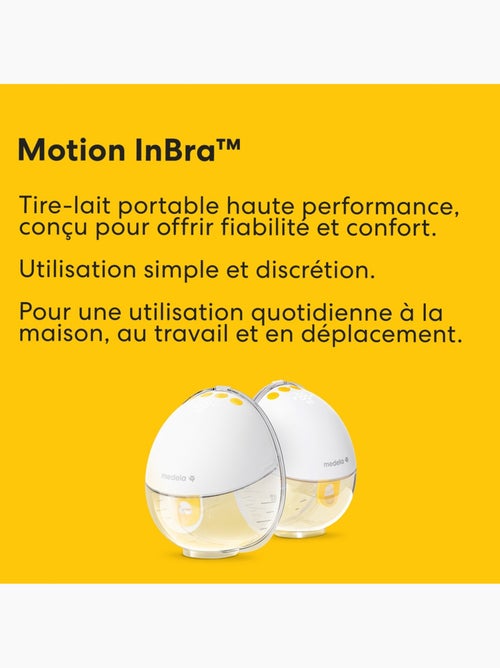 Motion InBra - Sacaleches eléctrico doble portátil, manos libres, ultraligero y silencioso, - Kiabi