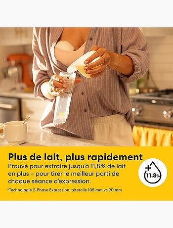 Motion InBra - Sacaleches eléctrico portátil de uso único y manos libres, ultraligero y silencioso,