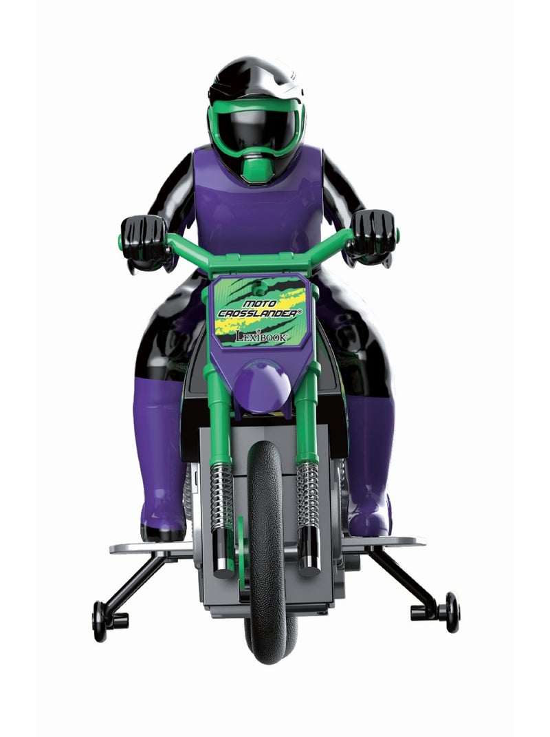 Moto Crosslander® 2.4Ghz, acrobacia extrema con efectos de luz. Verde - Kiabi