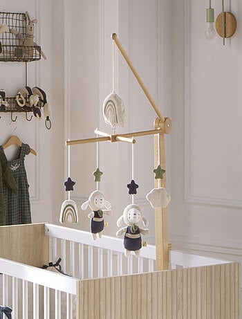 Móvil musical de madera con juguetes de - SAUTHON