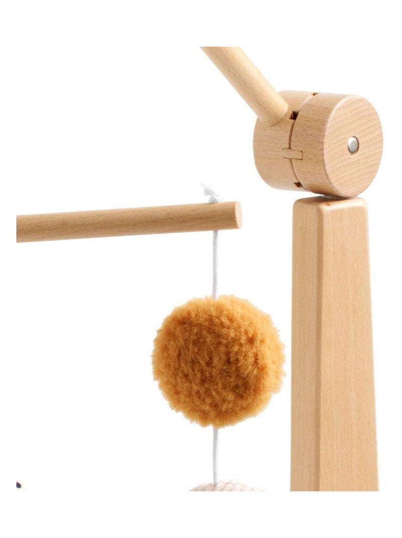 Móvil musical de madera para bebé con 4 - SAUTHON Marrón caramelo - Kiabi