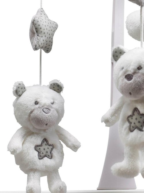 Móvil musical oso de peluche blanco de - sauthon - Kiabi