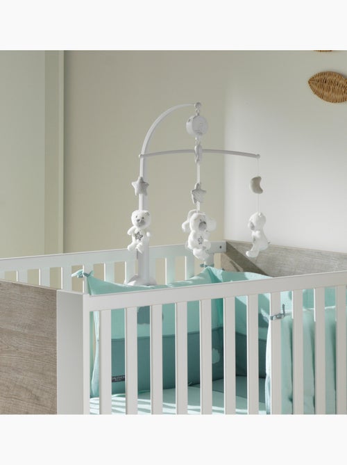Móvil musical oso de peluche blanco de - sauthon - Kiabi