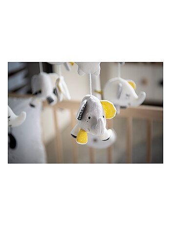 Móvil musical para bebé Eléphant de algodón - SAUTHON