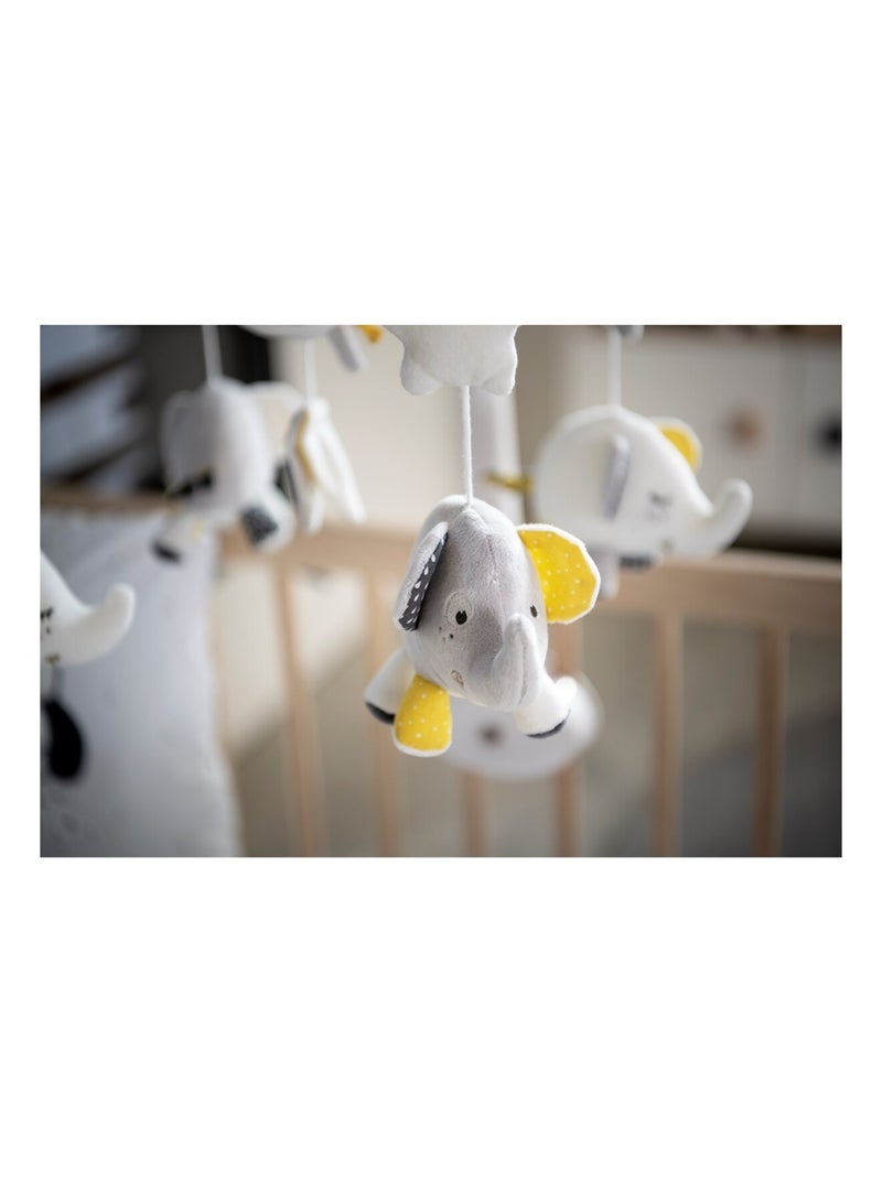 Móvil musical para bebé Eléphant de algodón - SAUTHON Gris - Kiabi