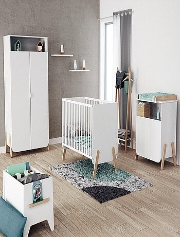 Mueble cambiador bebé 2 puertas PIRATE madera