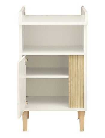 Mueble cambiador con detalle de imitación de madera texturizada y patas de - SAUTHON