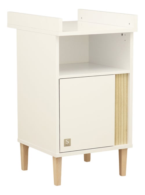 Mueble cambiador con detalle de imitación de madera texturizada y patas de - SAUTHON - Kiabi