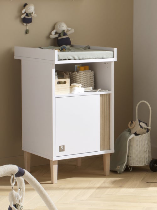 Mueble cambiador con detalle de imitación de madera texturizada y patas de - SAUTHON - Kiabi