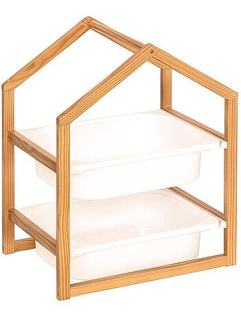 Mueble de almacenaje bako blanco 2 estantes 43x54,5cm