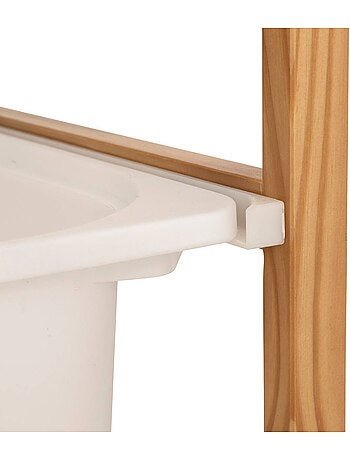 Mueble de almacenaje bako blanco 2 estantes 43x54,5cm