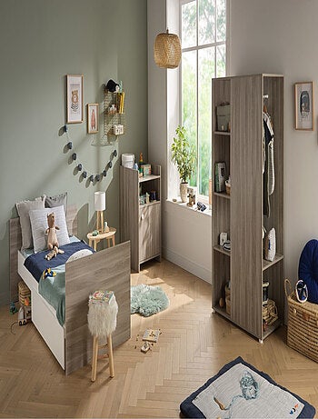 Mueble de almacenamiento con estantes y espacio para colgar en decoración de - BABYPRICE