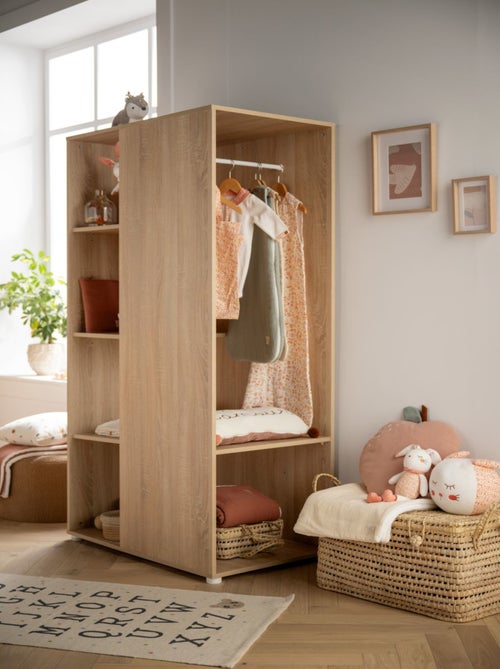 Mueble de almacenamiento con estantes y espacio para colgar en decoración de - BABYPRICE - Kiabi
