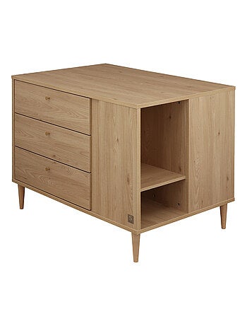 Mueble para bebé en suave decoración de madera de roble con compartimentos de - SAUTHON