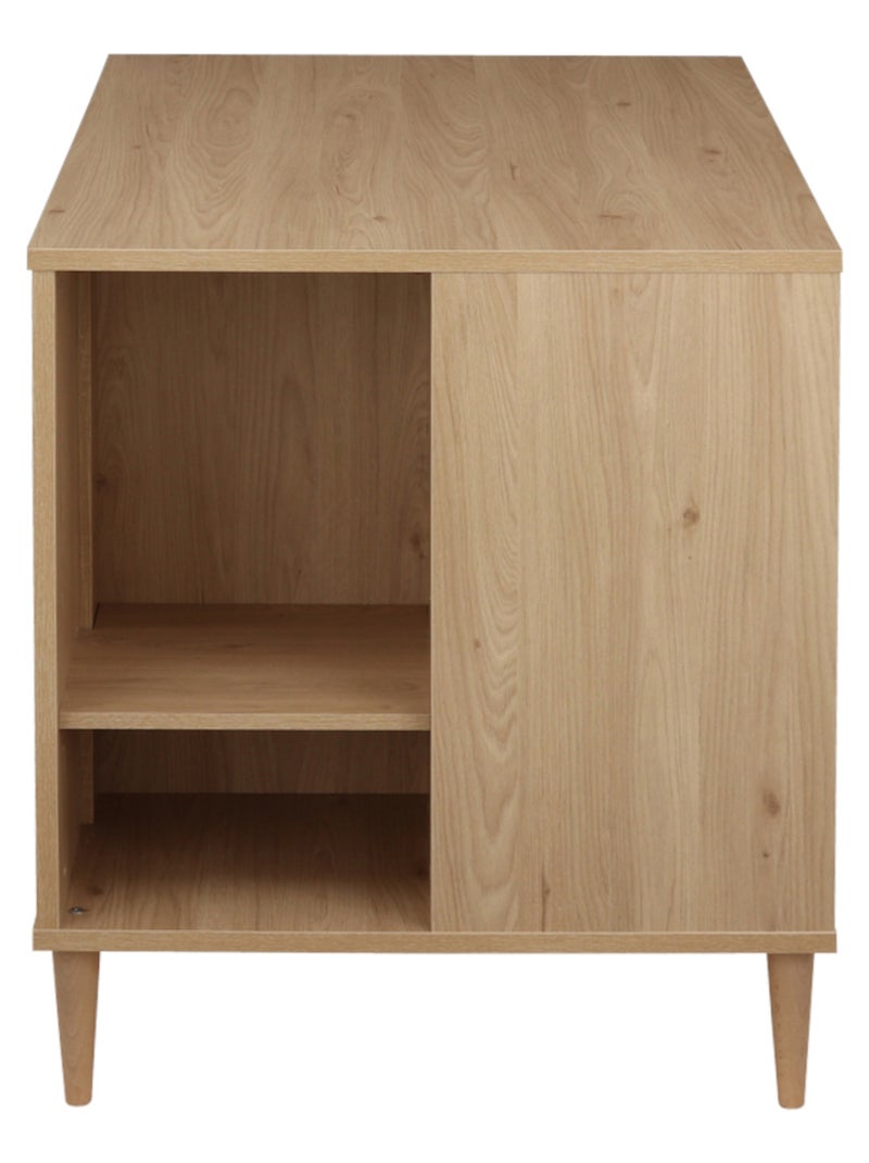 Mueble para bebé en suave decoración de madera de roble con compartimentos de - SAUTHON Marrón - Kiabi