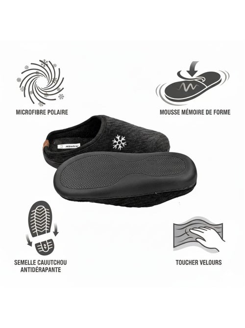 Mulas hombre invierno forradas NU10927 - Kiabi Mulas hombre invierno forradas NU10927 - Kiabi
